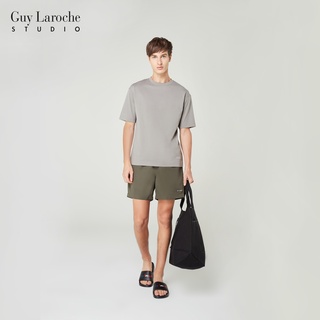 Guy Laroche Studio กางเกงขาสั้นเอวยางยืด ผ้าPoly-Peach สีเขียว รุ่น JPH5004