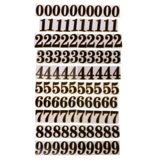 สติกเกอร์ป้ายอะคริลิค ตัวเลข สําหรับติดประตูโรงแรม 0123456789