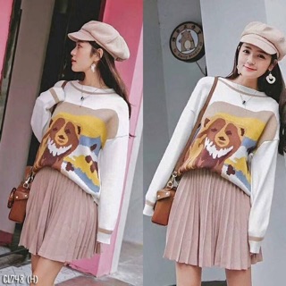 เสื้อไหมพรมทอลาย