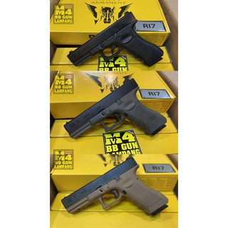 บีบีกันอัดแก๊ส ยี่ห้อ ARMY Armament รุ่น R17 โมเดล Glock17 Gen3