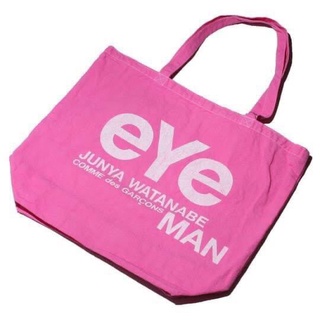 COMME DES GARCONS EYE JUNYA WATANABE SHOPPING TOTE BAG กระเป๋าผ้า กระเป๋าถือ สะพายไหล่ ทรงโท้ท แบรนด์กอมเดสการ์คอน