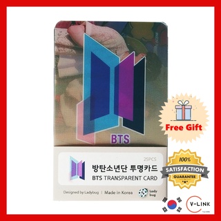 BTS GROUP อะคริลิคโปร่งใส โฟโต้การ์ดคุณภาพสูง ชุด 25pcs