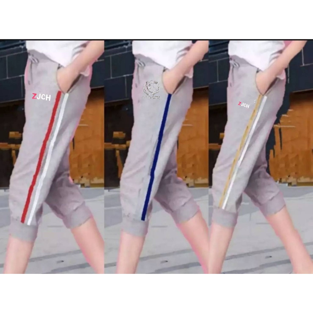 กางเกงขา7ส่วน ขาจำ สินค้าใหม่ ผ้าวอรัมใส่สบาย รอบเอวประมาทใส่ได้26-40/025ดอกใม้