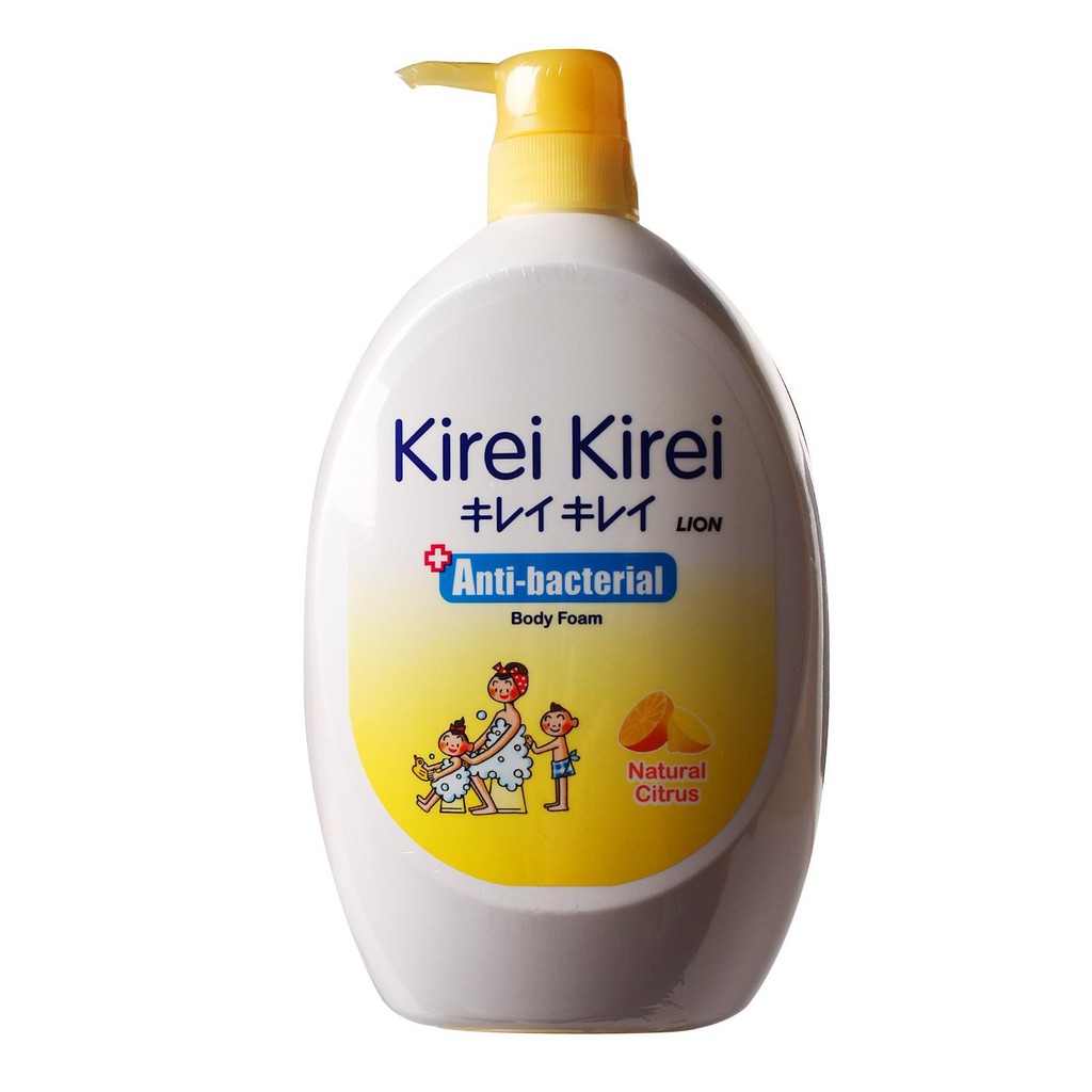 KIREI KIREI Body Wash Moisturizing Natural Citrus 900ml. คิเรอิ คิเรอิ ครีมอาบน้ำ สูตรแอนตี้กลิ่นส้ม