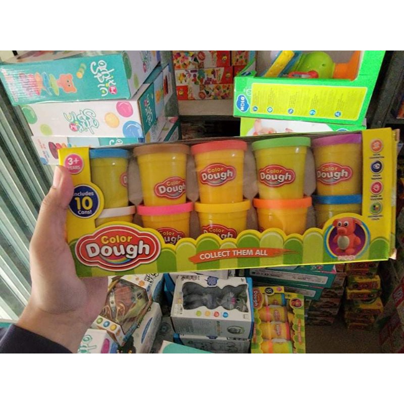 แป้งโดว์ กระปุกใหญ่ เซ็ตแป้งโดว์ 10 กระปุก