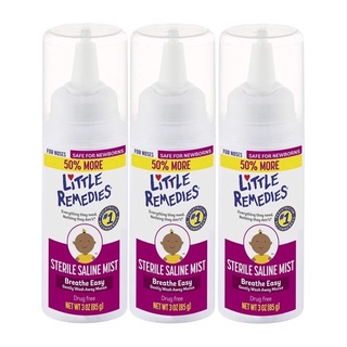 🌟พร้อมส่ง🌟 น้ำเกลือล้างจมูกแบบสเปรย์ Little Remedies Sterile Saline Nasal Mist