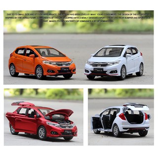 โมเดลรถยนต์ Honda Fit Diecast สเกล 1/32 ของเล่นสําหรับเด็ก