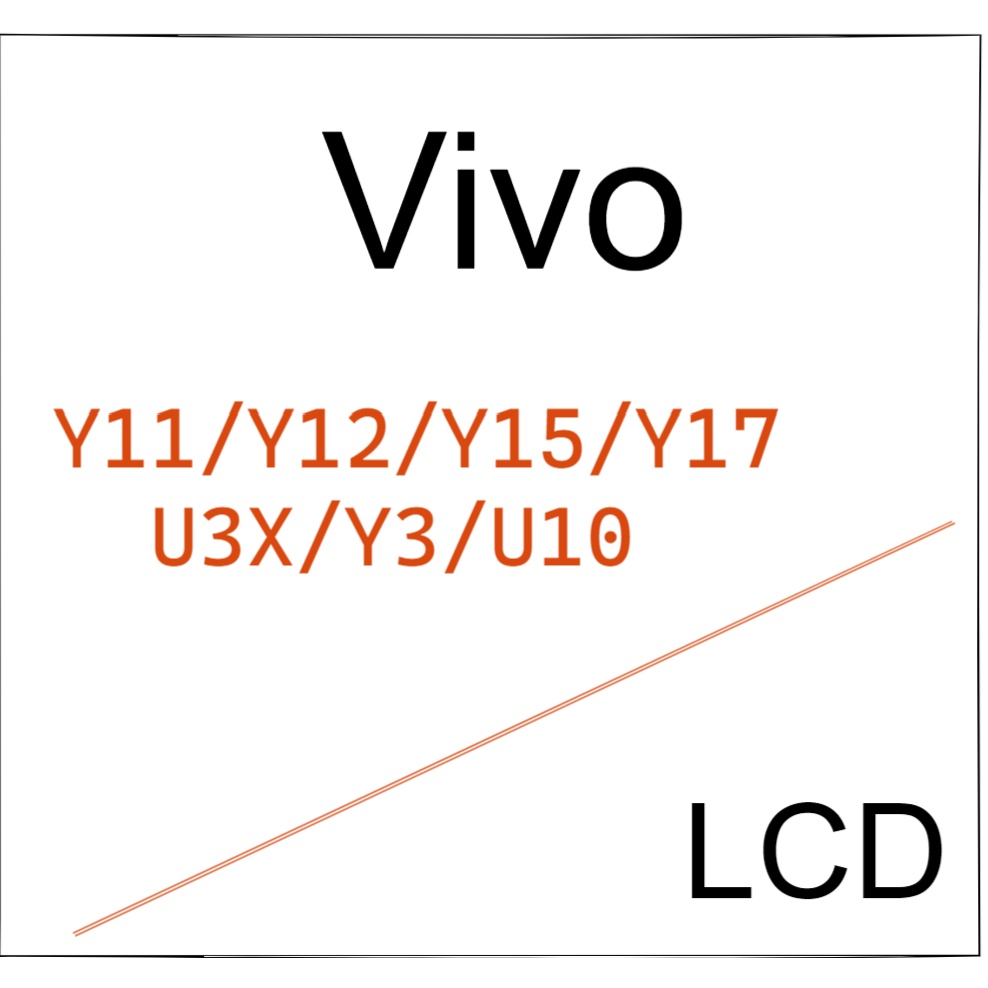 LCD สําหรับ Vivo Y11/Y12/Y15/Y17/U3X/Y3/U10 จอแสดงผลหน้าจอ LCD