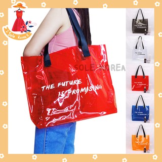 Tote Bag  กระเป๋าใส กระเป๋ากันน้ำ PVC กระเป๋าแฟชั่น กระเป๋าสะพายข้าง แฟชั่นเกาหลี กระเป๋าราคาถูก