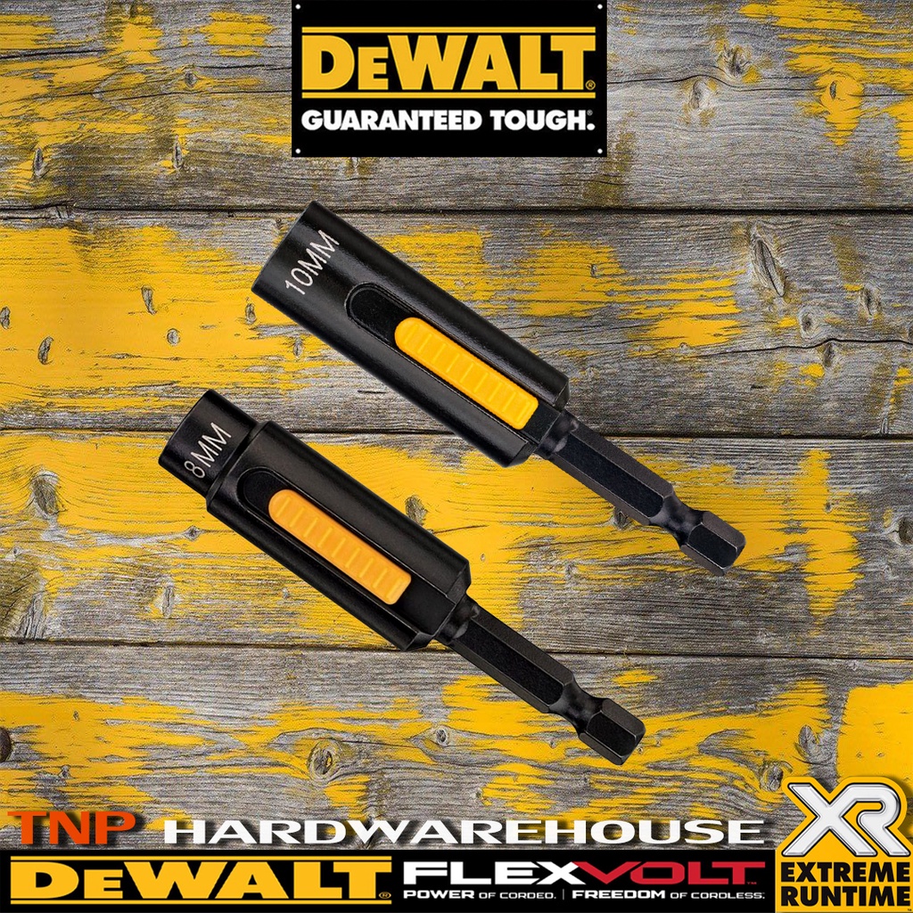 DEWALT ดอกไขควง ดอกบล็อค8/10มิล เลื่อนแม่เหล็กได้ รุ่น DT7430