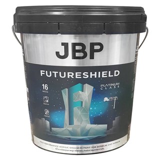 สีน้ำทาภายนอก JBP FUTURESHIELD BASE A เนียน 1 แกลลอน สีน้ำเจบีพี ผลิตจากอะคริลิกลาเท็กซ์แท้ 100% ด้วยเทคโนโลยี Titanium
