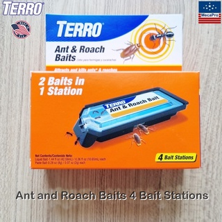 TERRO® T360 Ant &amp; Roach Baits 4 Bait Stations ผลิตภัณฑ์กำจัดมดและแมลงสาบ