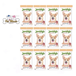 12ซอง Jerhigh Dog Snack Omelette Stick