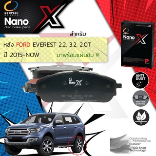 🔥 Compact รุ่นใหม ผ้าเบรคหลัง FORD EVEREST ปี 2015-Now Compact NANO X DEX 561