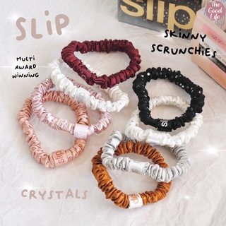 (ลด 25% โค้ด 25DDXTRA88) (พร้อมส่ง) Slip Scrunchies Crystal ของแท้ นำเข้าจาก USA ผลิตจากผ้าไหม 100%