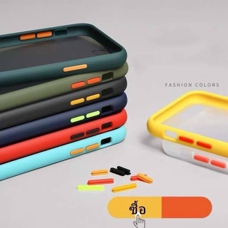 เคสขอบสีหลังด้าน OPPO A94 Reno4 Reno4z A92s A15 A15s Reno5(5g) Reno5(4g) เคสหลังขุ่นสำหรับOPPO เคสoppo ส่งจากไทย 025