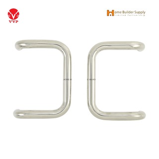 VVP HD105 มือจับทรงโค้ง,กระจก,อลูมิเนียม,บานไม้  สีสแตนเลสเงา PULL HANDLE
