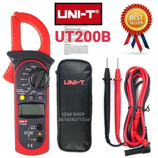 คลิปแอมป์ UNI-T UT200B Digital Clamp multimeter digital แคล้มป์แอมป์ มัลติมิเตอร์ดิจิตอล มิเตอร์วัดไฟ