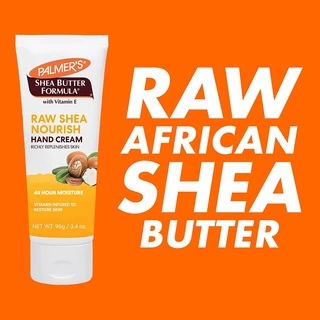 Palmer's Raw Shea Nourish Hand Cream 96G. โลชั่นทาผิวสำหรับทามือ สูตรรอว์เชียร์ ผิวนุ่ม ชุ่มชื้น ครีม ปาล์มเมอร์