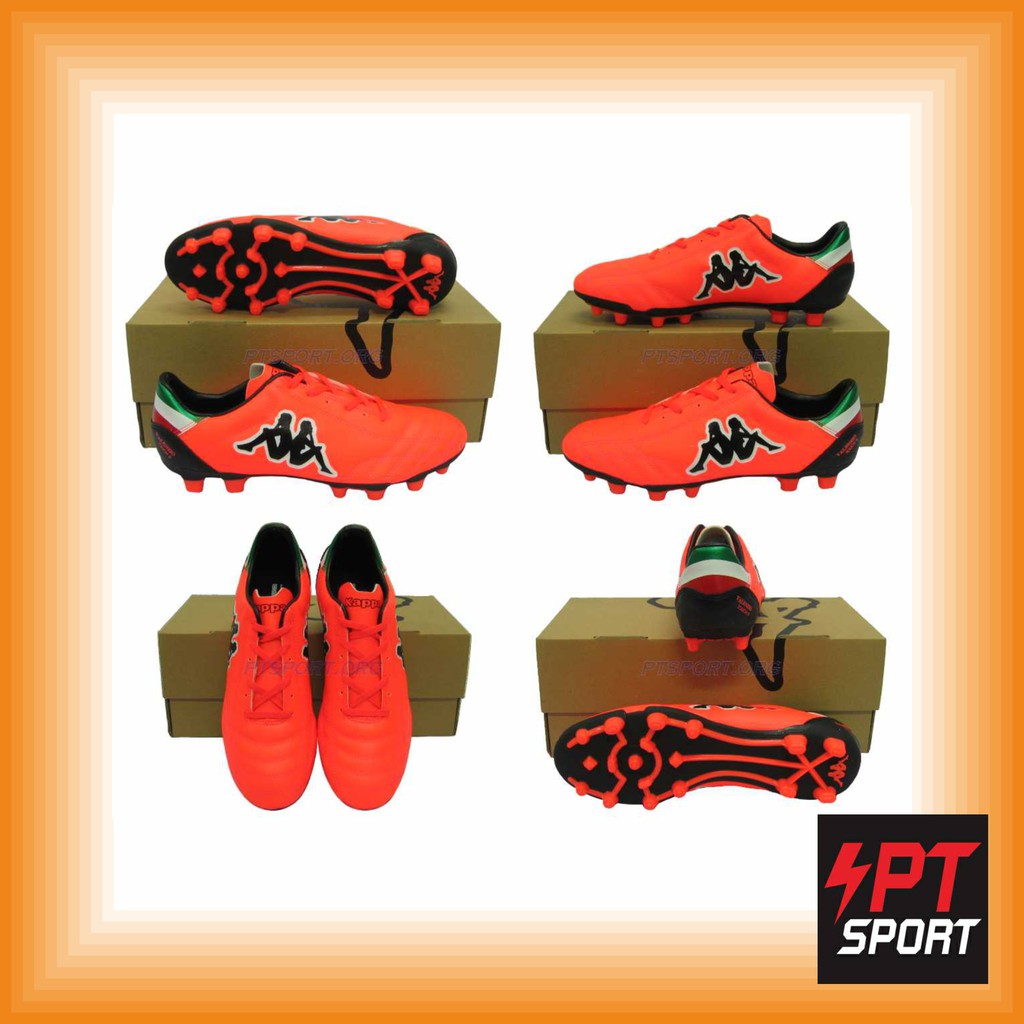 รองเท้ากีฬา รองเท้าสตั๊ด KAPPA GF 15G8 VALENZIO TOUCH II FG.AG ส้มดำ