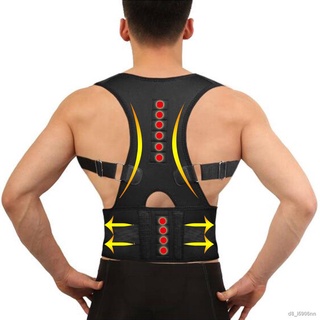 2021 Orthopedic Magnetic Therapy Back Support Belt Posture Corrector Shoulder Spine Girdle Corset Straightener Back Brac