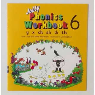 Jolly phonics workbook #6 Group 6 - y, x, ch, sh, th,