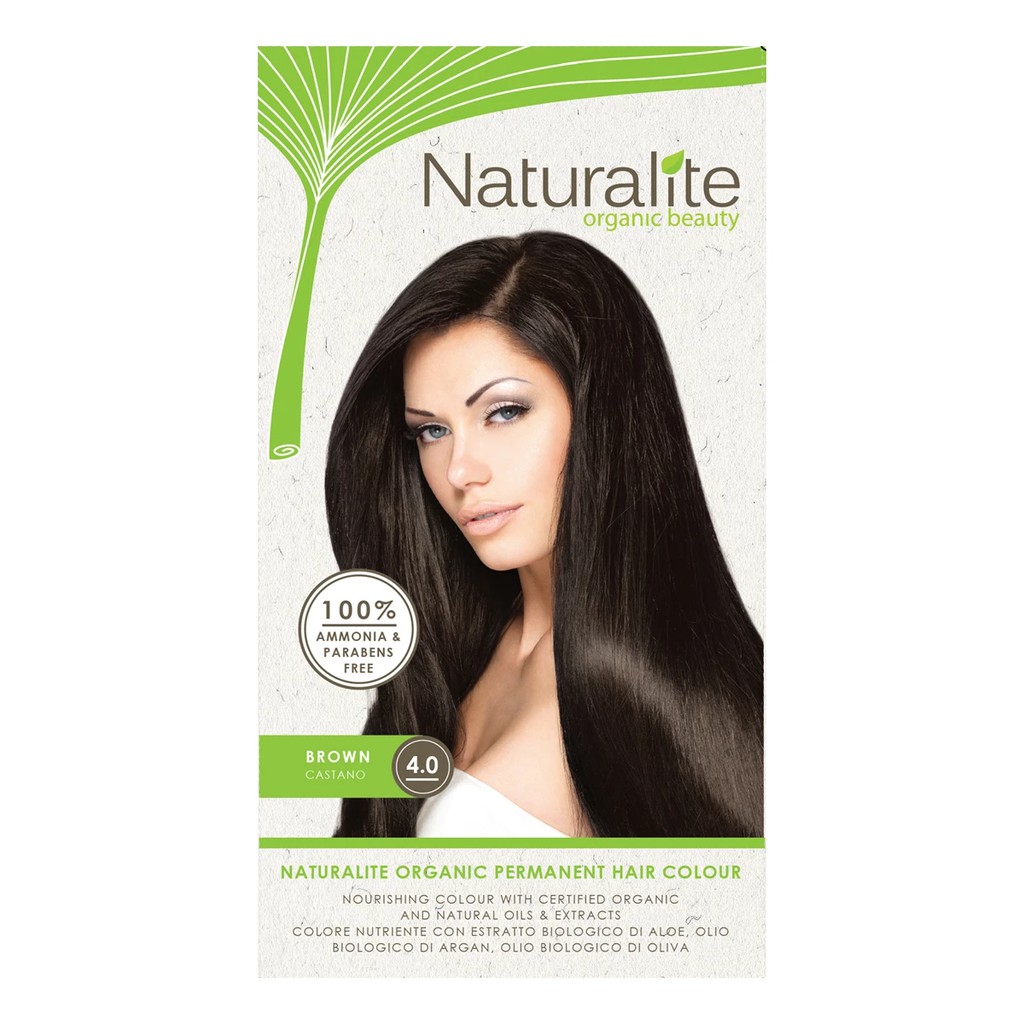 Naturalite เนเชอรัลไลท์ สีย้อมผมออร์แกนิคแท้ 4.0 บราวน์ Organic ...