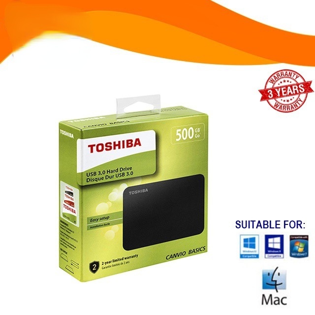 Toshiba Canvio 500GB/1TB/2TB Portable External Hard Drive Hard Disk Storage+Pouch
