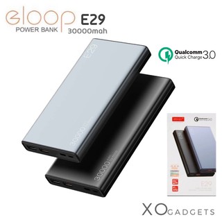 Eloop E29 30000mah ระบบQuick Charge รับประกัน1ปี เพาเวอร์แบงค์ POWER BANK แบตสำรอง