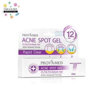 [พร้อมส่ง!!] Provamed(โปรวาเมด) Acne Spot Gel เจลแต้มสิวสูตรเร่งด่วน ขนาด 10 g. [EXP.05/11/2024]