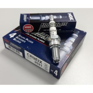 หัวเทียน NGK CR9EIX (3521) (1หัว) Made in Japan สำหรับ New Vespa , CBR150, Ninja250, Ninja300, YZF-R3, Gladius, V-storm