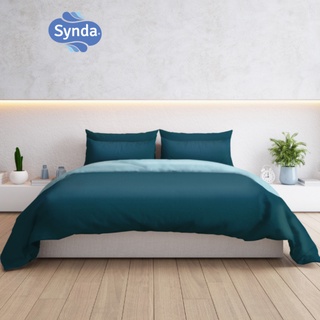 [ส่งฟรี] Synda ชุดเซ็ทผ้าปูที่นอน รุ่น PLENARY LAPIS BLUE - Cotton Satin 500 เส้นด้าย