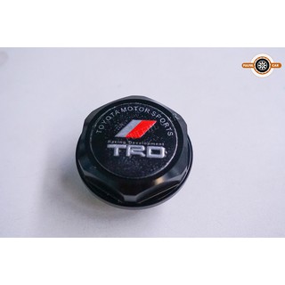 อลูมิเนียมสีดำ TRD แข่งเครื่องยนต์น้ำมันฟิลเลอร์ฝาถังน้ำมันฝาครอบสำหรับโตโยต้า