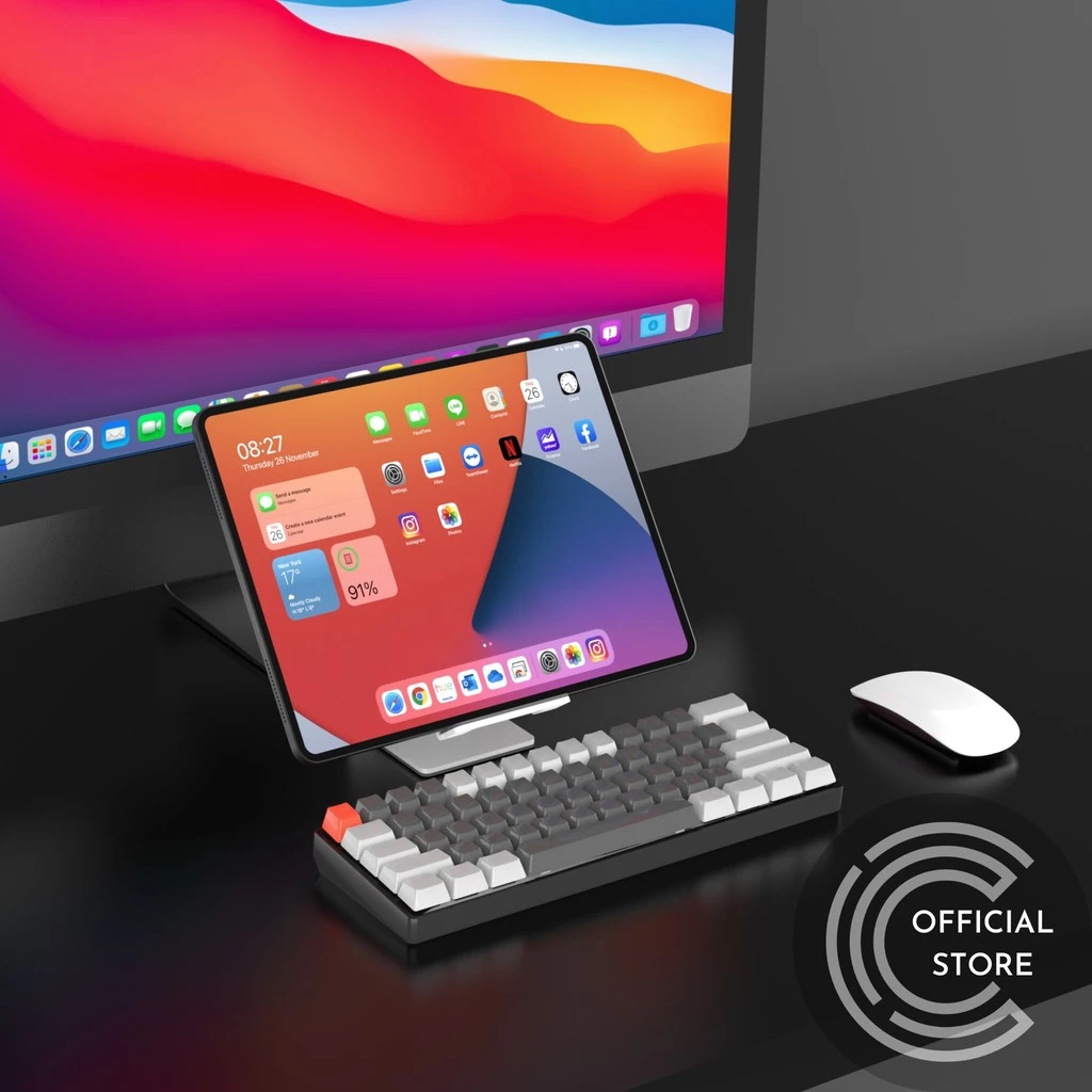 Chieftain ที่วางมือถือ ที่วางแท็บเล็ต Tablet ขาตั้งไอแพด เหล็ก 100% Steel Phone Stand Tablet Stand thumbnail 7