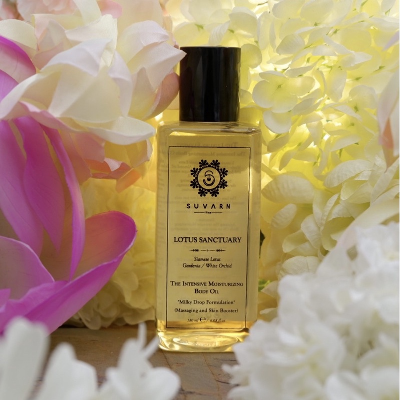 SUVARN The Intensive Moisturizing Body Oil 180 ML : LOTUS SANCTUARY (Lotus / Gardenia / Orchid )1,09