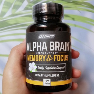 อาหารเสริมสำหรับสมองและความจำ Alpha Brain Memory&amp;Focus 30Capsules (ONNIT®)