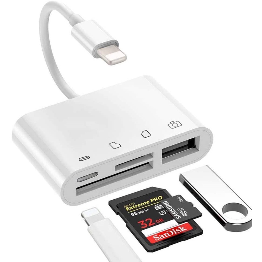 4 in1 8 pin to usb 3 camera adapter iph ipd 