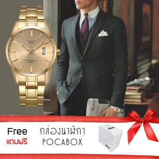 SWIDU WATCH SWI-022 นาฬิกาข้อมือ เครื่องประดับเรือนสีทอง ผู้ชาย ผู้หญิง แฟชั่นลดราคาถูก กันน้ำสาย Stainless