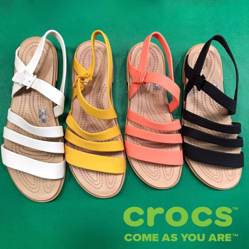 CROCSรัดส้นรุ่นใหม่🐊 Crocs Iconic Comfort Sandals หิ้วนอกOutlet ถูกกว่าชอป นิ่มเบาสบาย