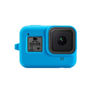 Sleeve + Lanyard Hero 2018, Hero 5, 6, 7 ซิลิโคนของแท้ของ GoPro สีฟ้า