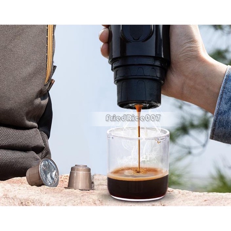 มินิแบบพกพาเครื่องชงกาแฟความร้อนไร้สายกาแฟไฟฟ้าผงแคปซูลชาร์จแบบพกพากลางแจ้งเดินทางรถเครื่องชงกาแฟ