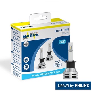 NARVA Range Performance LED 6500K หลอดไฟรถยนต์ ขั้ว H1 [2 หลอด]