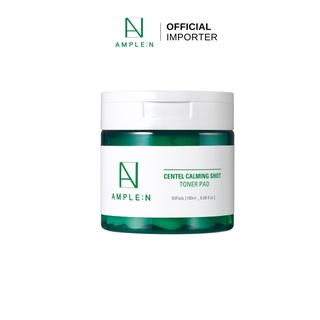 AMPLE:N Centel Calming Shot Toner Pad โทนเนอร์แพดใบบัวบก ปลอบประโลมผิว คงความชุ่มชื้น