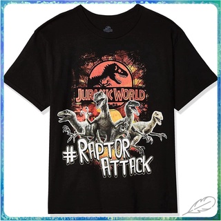 สินค้าขายดีรุ่นใหม่ เสื้อยืดแขนสั้น พิมพ์ลาย Jurassic World สําหรับเด็กผู้ชาย