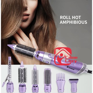 🎀 SHINON Hot Air Style 7 in 1 รุ่น SH-9822-7 ไดร์เป่าผม อุปกรณ์จัดแต่งทรงผม สามารถเปลี่ยนหัวได้ถึง 6 แบบ **พร้อมส่ง 🎀