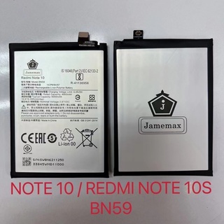 JAMEMAX แบตเตอรี่ Xiaomi Redmi Note 10/10s Note10pro 4G BN59 5000mAh   BN49