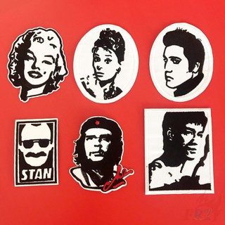 แผ่นแพทช์รูป monroe/audrey hepburn/elvara/ernesto guevara สําหรับตกแต่งเสื้อผ้า 1 ชิ้น