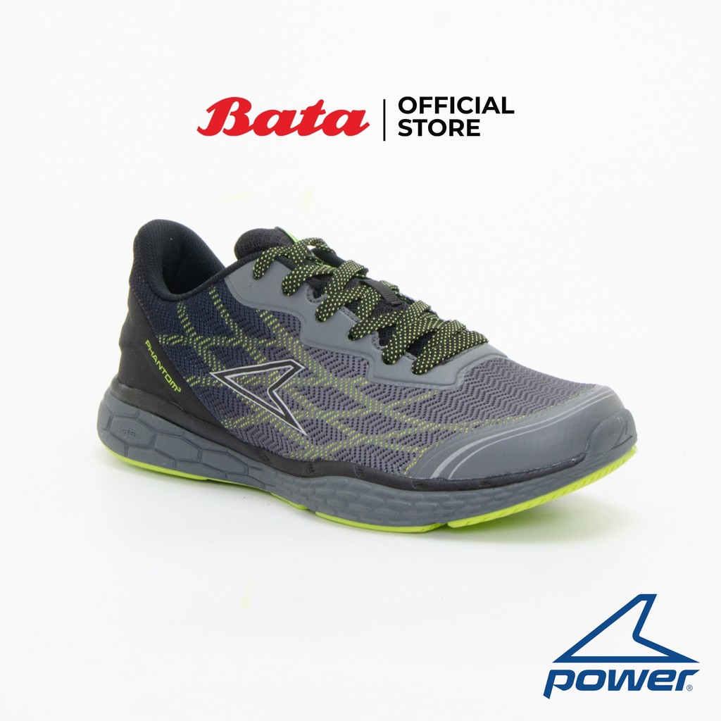 Bata Power Men's Sport Running Shoes รองเท้าผ้าใบสนีคเคอร์สำหรับวิ่งของผู้ชาย รุ่น Xorise Phantom III สีเทา 8182687