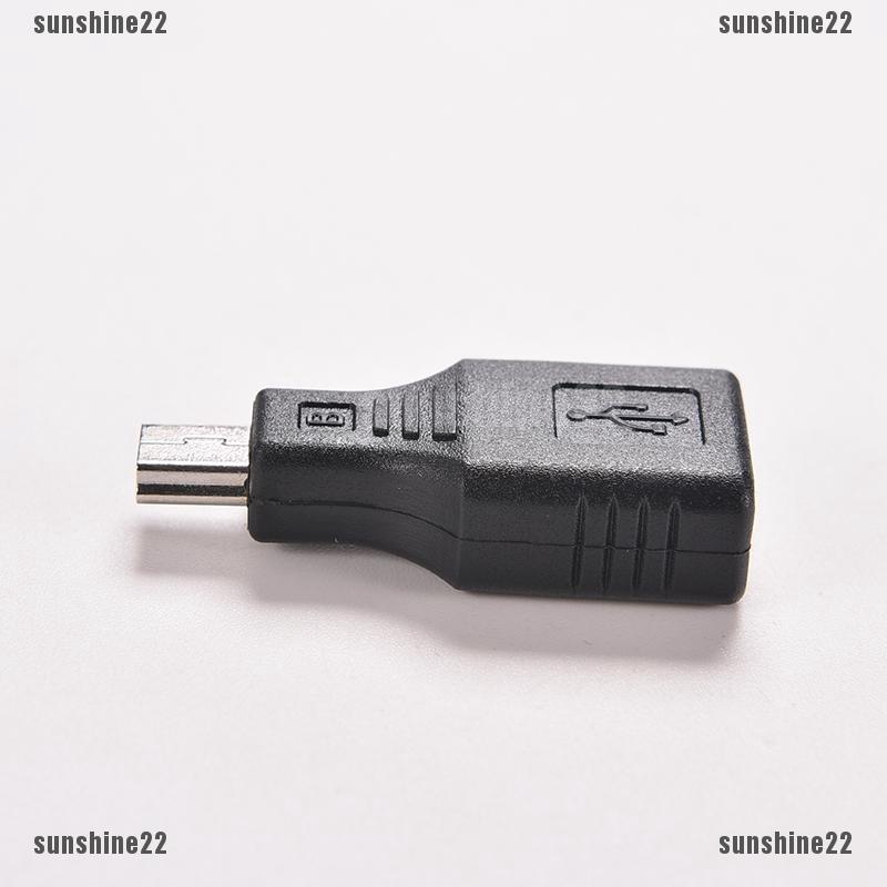 Sun22 สายเคเบิลเครือข่าย USB 2.0 A ตัวเมีย เป็น Mini USB B 5 Pin ตัวผู้