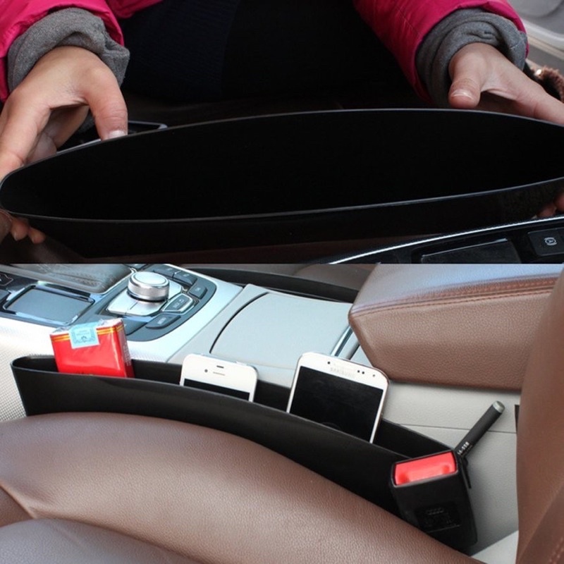 ที่เก็บของข้างเบาะรถยนต์ ที่วางของในรถยนต์  ที่ใส่ของอเนกประสงค์ข้างเบาะรถยนต์ กล่องจัดเก็บของบนรถยนต์ - รูปที่ 2